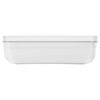 Fresh & Save, L flat Divided Meal Prep Container, plastic, white-grey, small 3