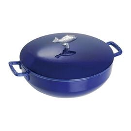 Staub Specialities, 28 cm round Cast iron Bouillabaisse pot dark-blue