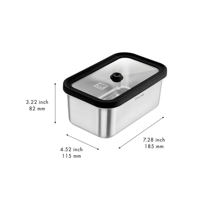 Fresh & Save, FlexBags- und Vakuumboxset, 4tlg. /S/M, Transparent / Silber, Edelstahl / Kunststoff, large 2