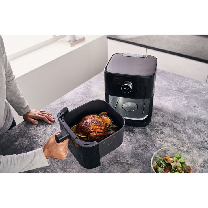 Friteuse à air chaud 6 l, Noir mat, large 2