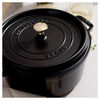 La Cocotte, 26 cm round Cast iron Cocotte black, small 3
