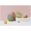 Ceramique, 6-pc, Bowl set macaron, mixed colors, small 4