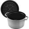 5 qt, round, Tall Cocotte, graphite grey,,large