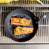 BBQ+, Perforated Carbon Steel Fry Pan with Removeable Handle, small 6
