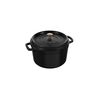 La Cocotte, 4.75 l cast iron round Tall cocotte, black - Visual Imperfections, small 8