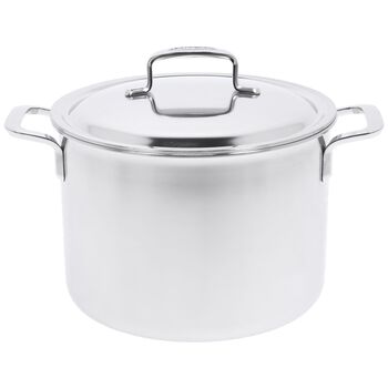 8 l 18/10 Stainless Steel Stock pot with double walled lid,,large 1