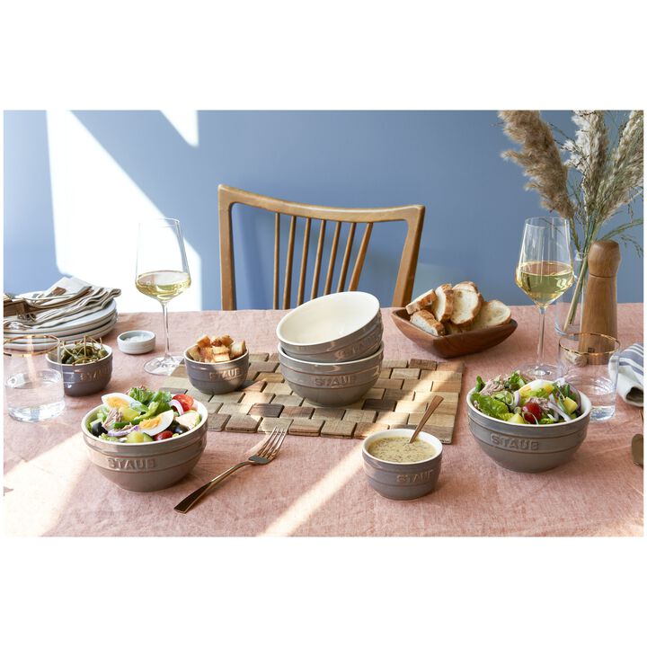 Ceramique, Schüssel Set 14 cm / 4-tlg, Antik-Grau, Keramik, large 3