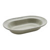 Dining Line, 25 cm ceramic oval Serving Dish, white truffle, small 3