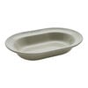 25 cm ceramic oval Serving Dish, white truffle,,large