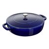 24 cm round Cast iron Saute pan Chistera dark-blue,,large