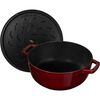 3.6 l cast iron round French oven, grenadine-red - Visual Imperfections,,large