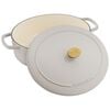 Bellamonte, 4.75 qt, Oval, Cocotte, Ivory-white, small 3