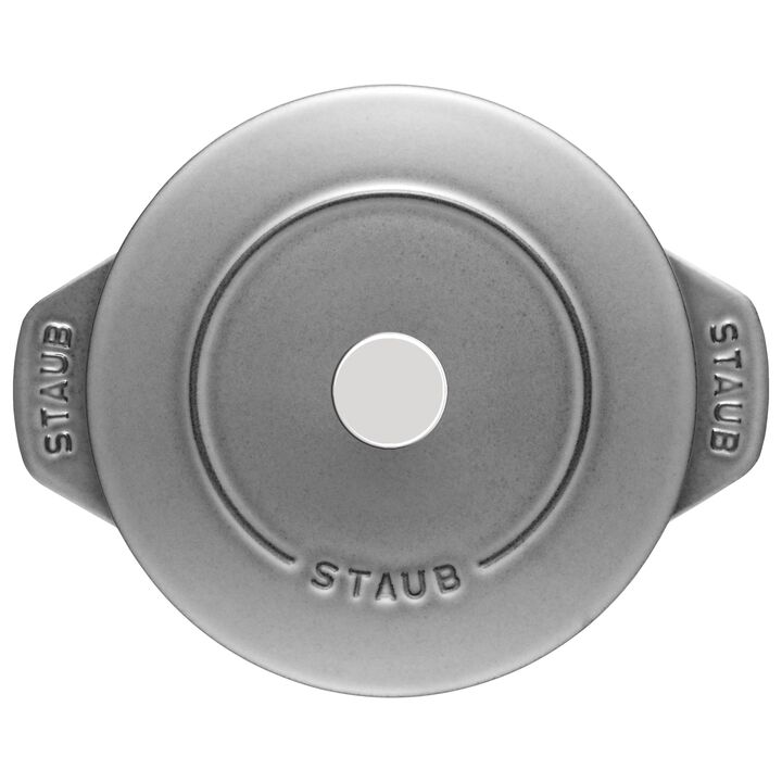 鋳物ホーロー鍋, ラ・ココット de GOHAN 20 cm, ラウンド, グレー, 鋳鉄, large 3