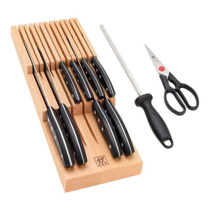 Signature, 11-pc, Knife block set, natural, large 1