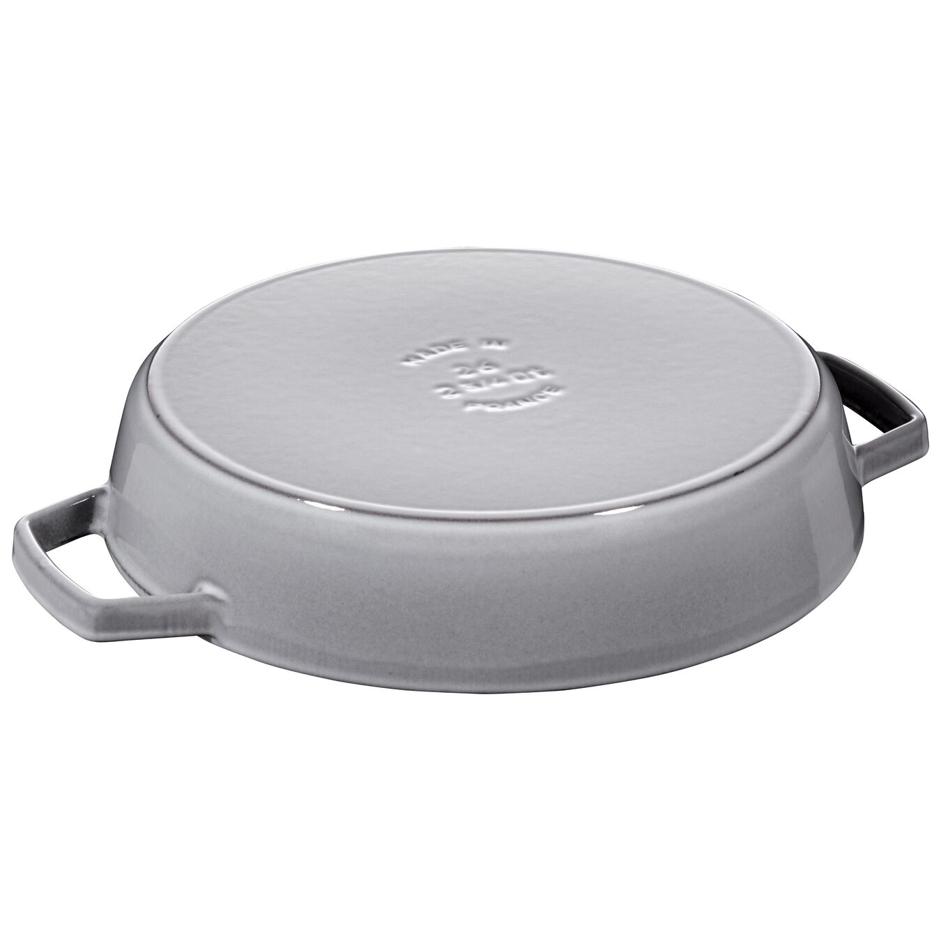26 cm / 10 inch cast iron Frying pan, graphite-grey,,large 2