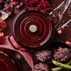 Cast Iron, 2.75 qt, Round, Dutch Oven, Grenadine, small 3