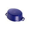 4.25 l cast iron oval Cocotte, dark-blue,,large