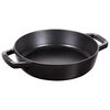 Pans, 20 cm Cast iron Frying pan with 2 handles black, small 1