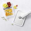 Fresh & Save, Vakuum lunchbox L Flat, Plast, Semitransparent-Gr&aring;, small 2