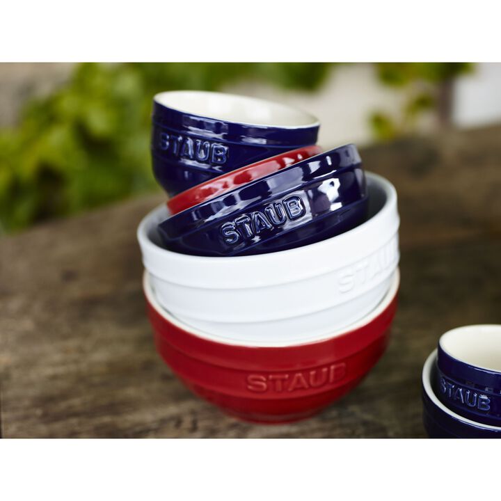 Ceramique, Schüssel 12 cm, rund, Dunkelblau, Keramik, large 3