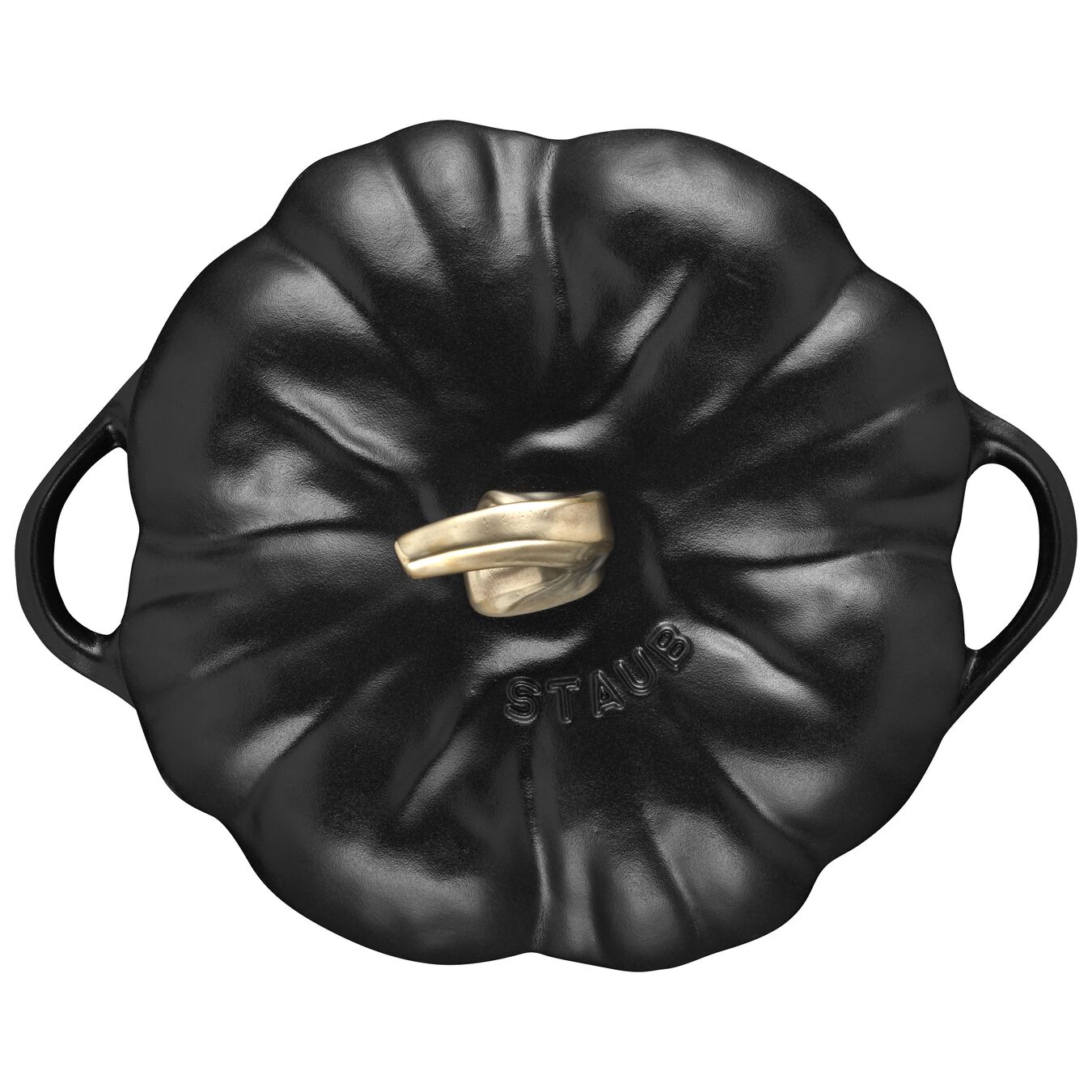 3.5 l cast iron pumpkin Cocotte, black,,large 3