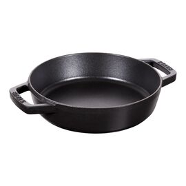 Staub Pans, フライパン 両手ハンドル 20 cm, 鋳鉄, ブラック