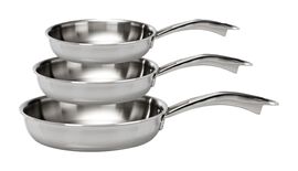 ZWILLING TruClad, 3 Piece 18/10 Stainless Steel Fry pan set