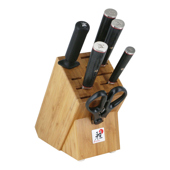 KAIZEN II 5000FCD, 7-pc, Knife block set, natural, large 1