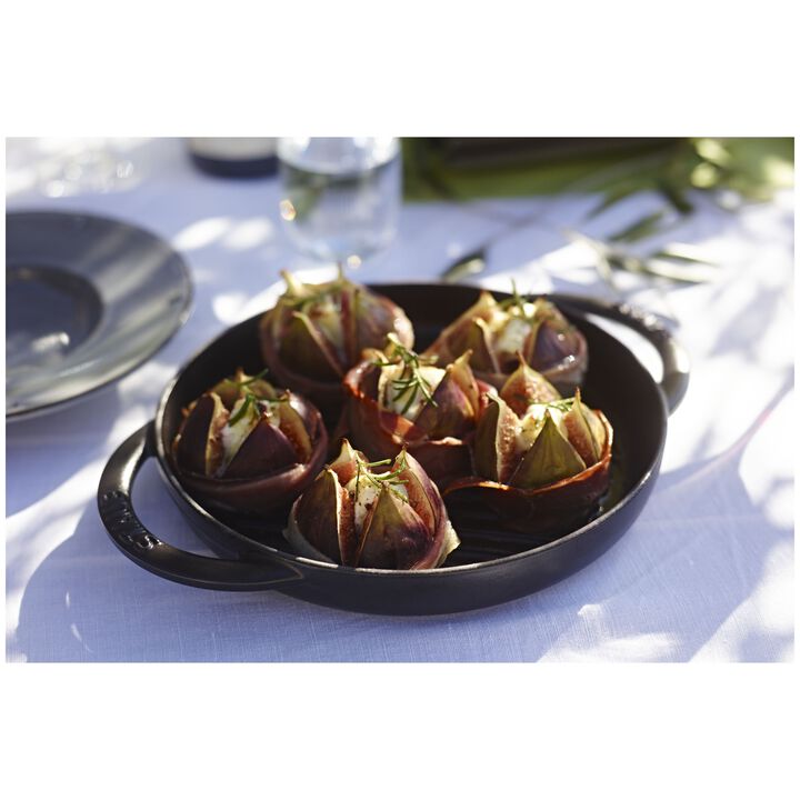 グリル, ピュアグリル 23 cm, ラウンド, ブラック, 鋳鉄, large 2