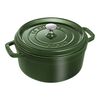 Cast Iron - Round Cocottes, 4 qt, Round, Cocotte, Basil, small 1