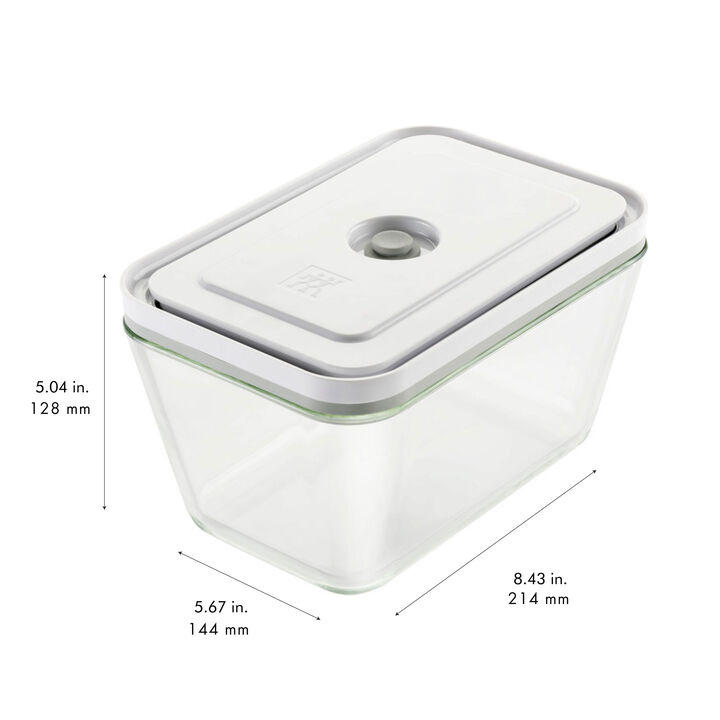 Fresh & Save, 4-pc, Vacuum Box Set, Glass, Grey, large 4