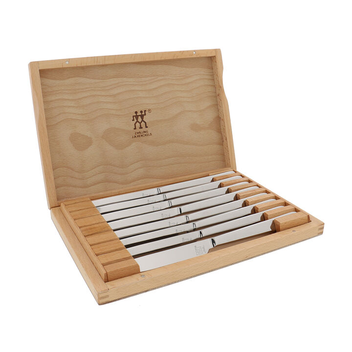 Steak Sets, Stainless Steel Steak Knife Set with Wood Presentation Case  , 8-pc, large 4