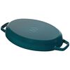 Specialities, 33 cm oval Cast iron Oven dish with lid la-mer, small 3
