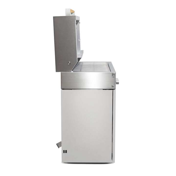 Flammkraft Model D, Natural gas grill, light grey, large 3