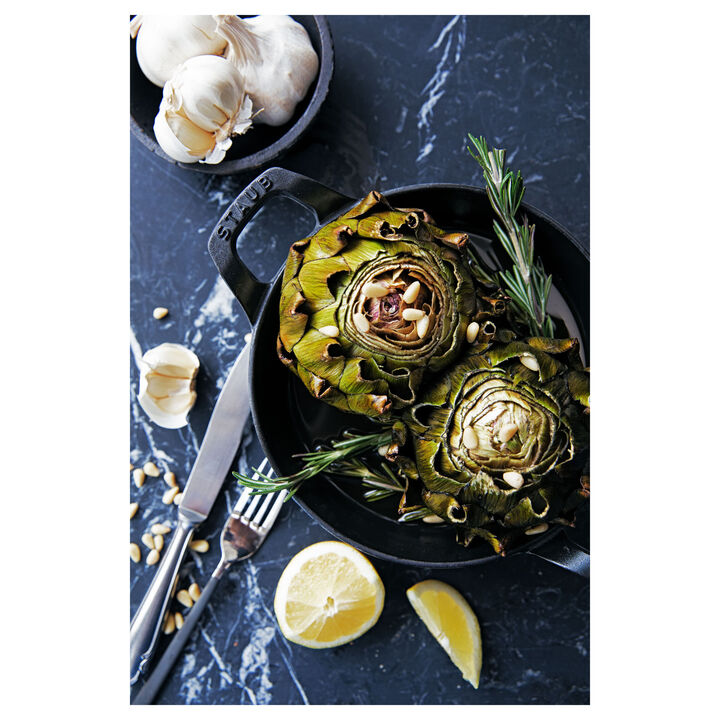 Cast Iron, 4.5-inch, Round, Mini Gratin Baking Dish, Black Matte, large 4