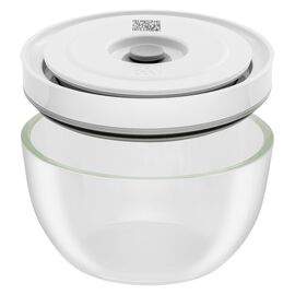 Vacuum bowl set S/M/L / 6-pc, glass, transparent-white