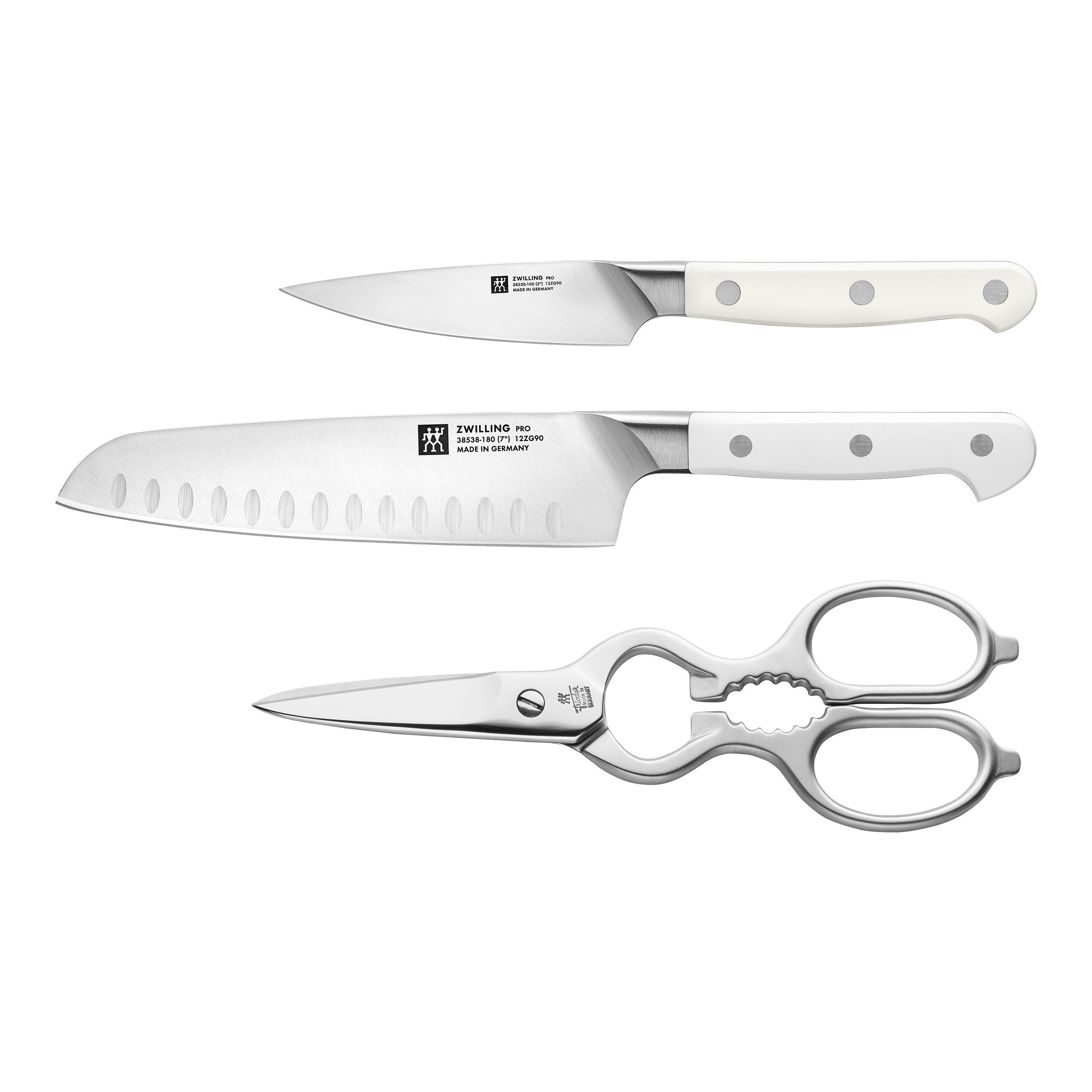 ZWILLING Messer-Set mit Edelstahl-Vielzweckschere, 3-tlg. Image