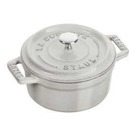Staub 鋳物ホーロー鍋, ピコ・ココット 10 cm, ラウンド, カンパーニュ, 鋳鉄