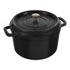 La Cocotte, 4.75 l cast iron round Tall cocotte, black - Visual Imperfections, small 1