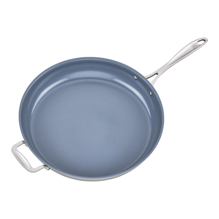 Spirit Ceramic Nonstick, Frying pan, 14 inch, 18/10 Stainless Steel, Ceramic coating, large 4