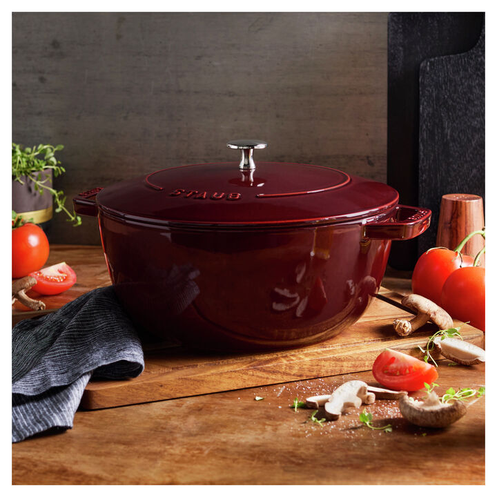 Cast Iron, 5.25 qt, Essential French Oven, grenadine, large 2