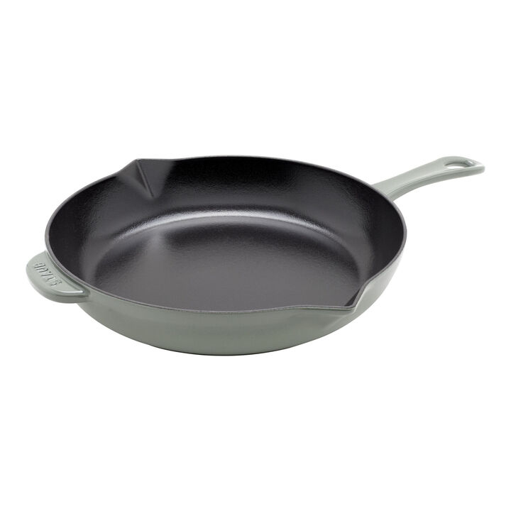 Cast Iron, 10-inch, Frying Pan, Eucalyptus, large 1