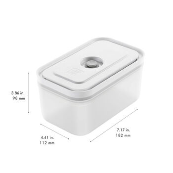 Vakumlu Saklama Kabı, M, Plastik, yarı şeffaf-Gri,,large 5