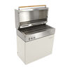 Flammkraft Model D, Propane gas grill, ivory-white, small 4
