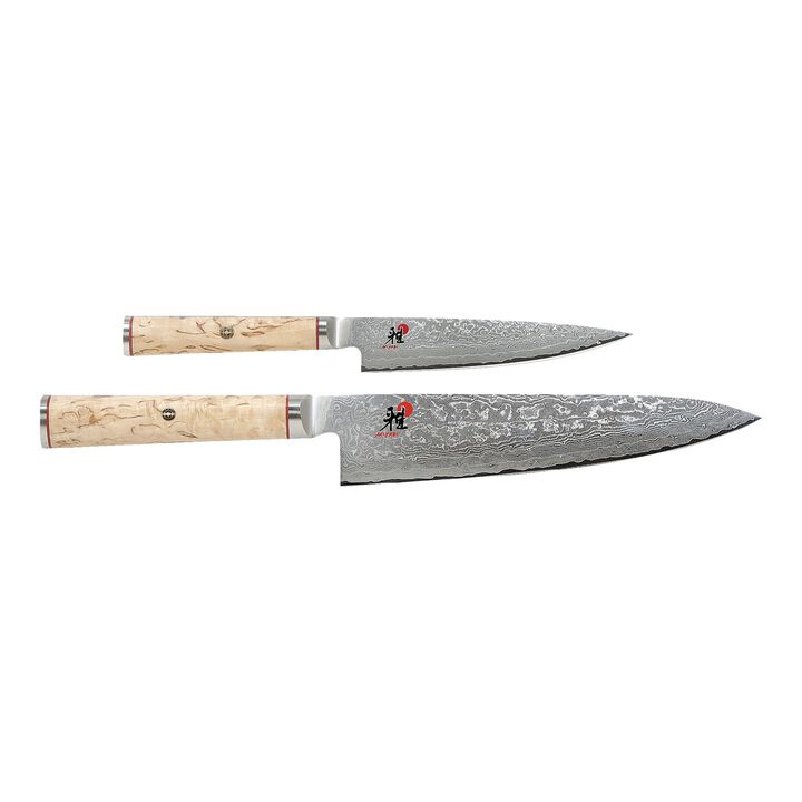 BIRCHWOOD 5000MCD, 2 Piece, Knife set, brown, large 1