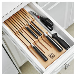 7-pc, Block Set with Beechwood In-Drawer Knife Tray, natural