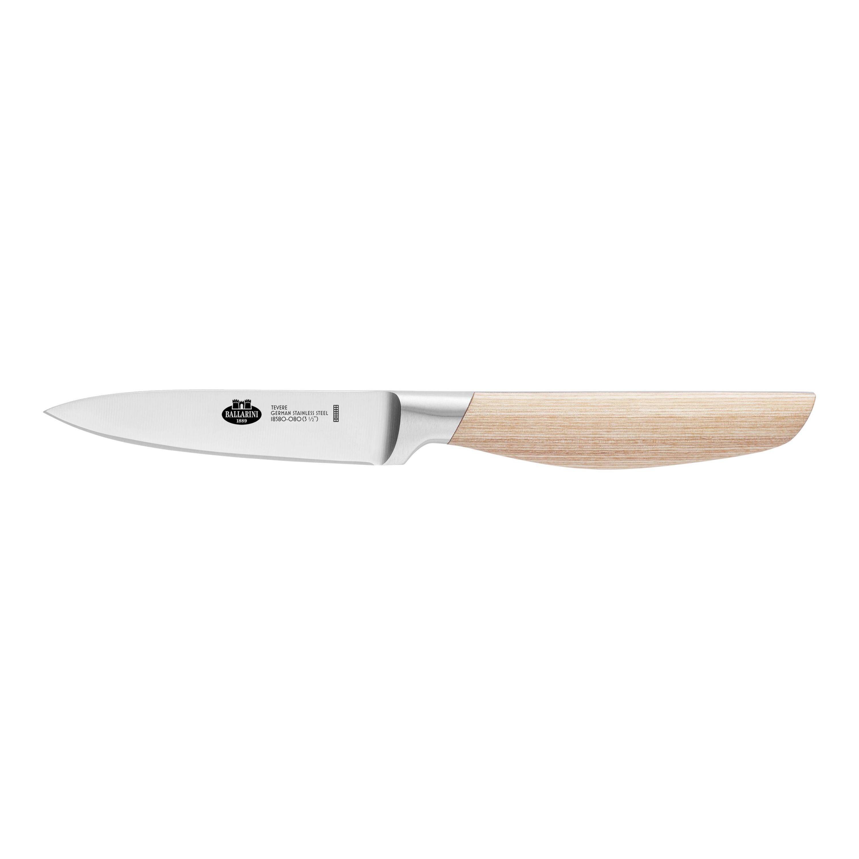 BALLARINI Tevere Couteau à larder et garnir 9 cm, Nature, Bois de pakka