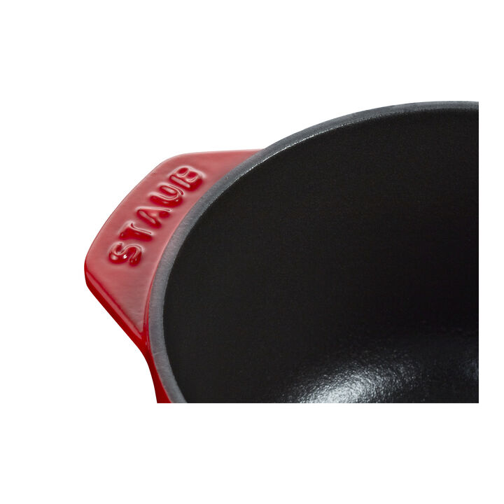 鋳物ホーロー鍋, ラ・ココット de GOHAN 12 cm, ラウンド, チェリー, 鋳鉄, large 4