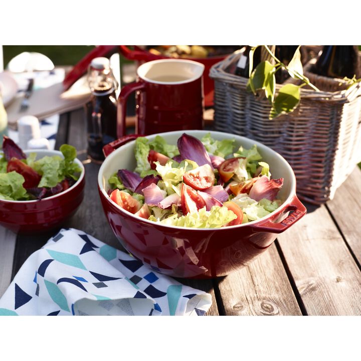 Ceramique, ボウル 両手ハンドル 18 cm, セラミック, チェリー, large 2