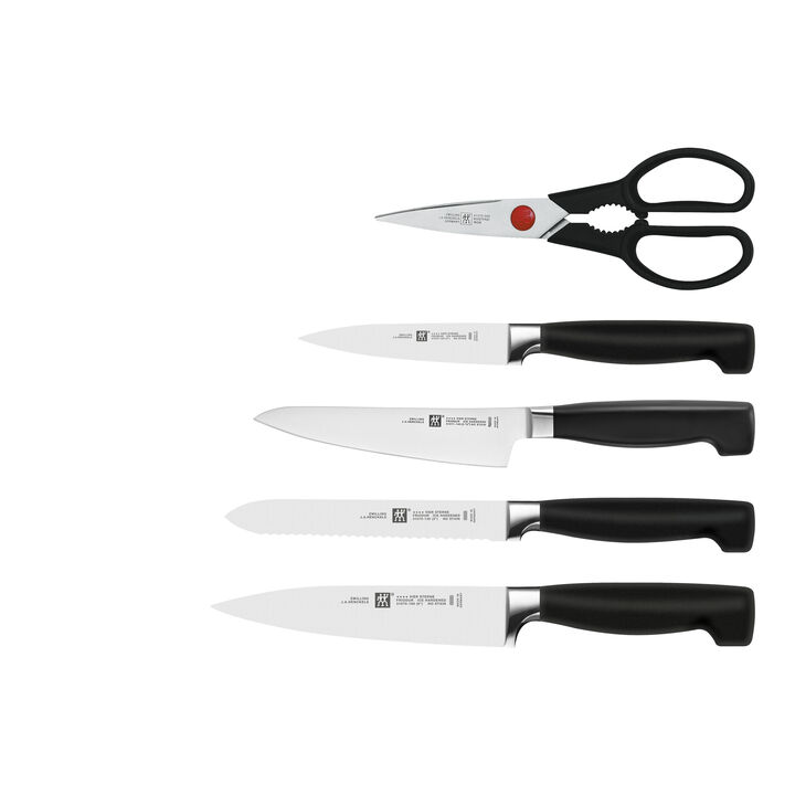 **** Four Star, 6 Piece, Knife block set, white, large 2